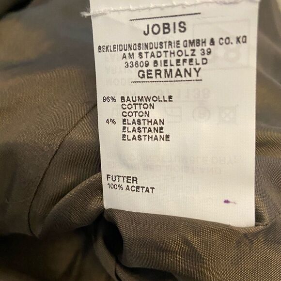 JOBIS Brown Tailored Short Fitted 3 Button Blazer - Picture 4 of 8